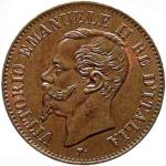 Vittorio Emanuele II: 2 centesimi - diritto