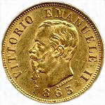 Vittorio Emanuele II: 10 Lire - diritto