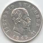 Vittorio Emanuele II: 2 Lire Valore - diritto