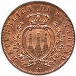 Rep. San Marino: 5 centesimi Valore - diritto