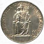 Vaticano: 10 Lire - rovescio