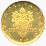 Vaticano: 100 Lire Stemma - rovescio