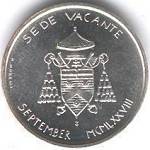 Vaticano: 500 Lire - SEDE VACANTE Settembre 1978 - diritto