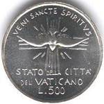Vaticano: 500 Lire - SEDE VACANTE Settembre 1978 - rovescio