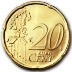 Vaticano: 20 centesimi - rovescio