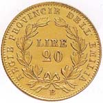 Vittorio Emanuele II: 20 Lire - rovescio