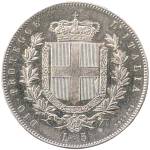 Vittorio Emanuele II: 5 Lire - rovescio