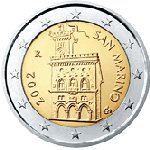 Rep. San Marino: 2 euro - diritto