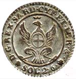 Vittorio Emanuele I: 2,6 soldi - rovescio