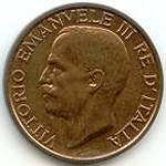 Vittorio Emanuele III: 10 centesimi Ape - diritto