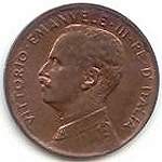 Vittorio Emanuele III: 1 centesimo Italia su Prora - diritto