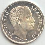 Vittorio Emanuele III: 1 Lira Aquila Sabauda - diritto