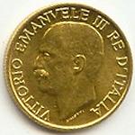 Vittorio Emanuele III: 20 Lire Fascetto - diritto