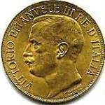 Vittorio Emanuele III: 50 Lire Cinquantenario - diritto