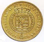 Vittorio Emanuele I: 20 lire oro 1 tipo - rovescio