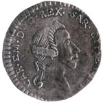 Carlo Emanuele IV: Reale o 5 soldi Sardi - diritto