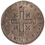 Carlo Emanuele IV: 1 soldo - rovescio