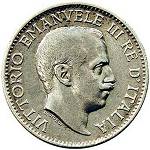 Vittorio Emanuele III: ¼ Rupia - diritto
