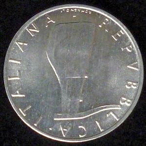 Lire 5 Delfino 1989  Timone Rovesciato Fdc