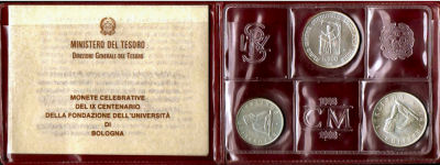 Trittico Universit di Bologna 1988 Fdc