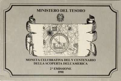 Scoperta dell'America 2 emissione 1990 Fdc