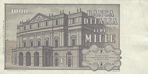 1.000 lire Verdi 1979 circolata