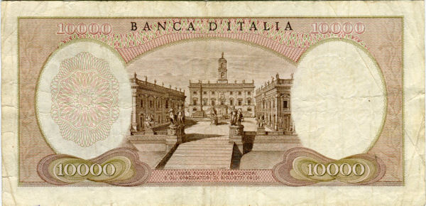 10.000 lire Michelangelo 1966 circolata