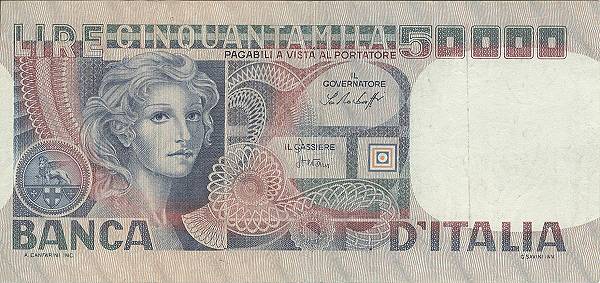 50.000 lire Volto di Donna 1978 giu. circolata