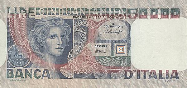 50.000 lire Volto di Donna 1978 ott. circolata
