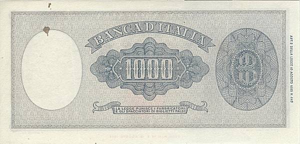 1.000 lire Medusa 1947 circolata