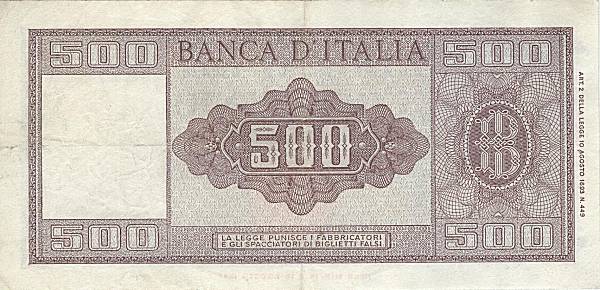 500 lire Spighe 1947 circolata