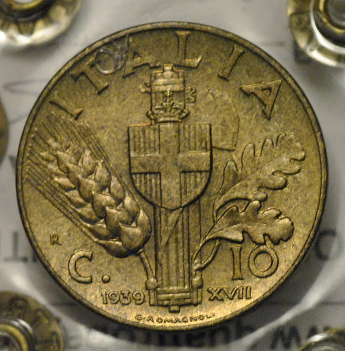 Cent. 10 Impero 2 tipo 1939 Fdc
