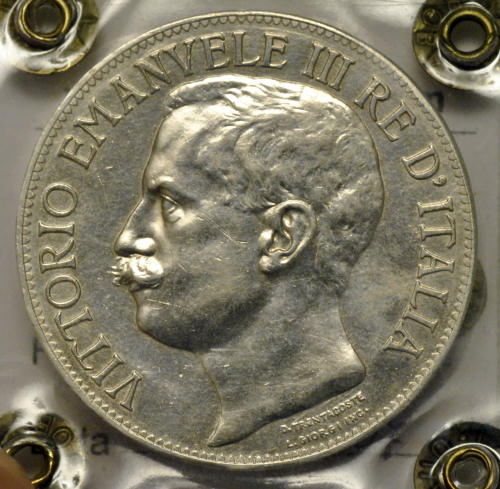 Lire 5 Cinquantenario 1911 Spl+