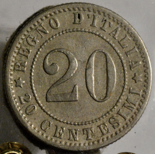 Cent. 20 Roma 1895 Mb/Bb