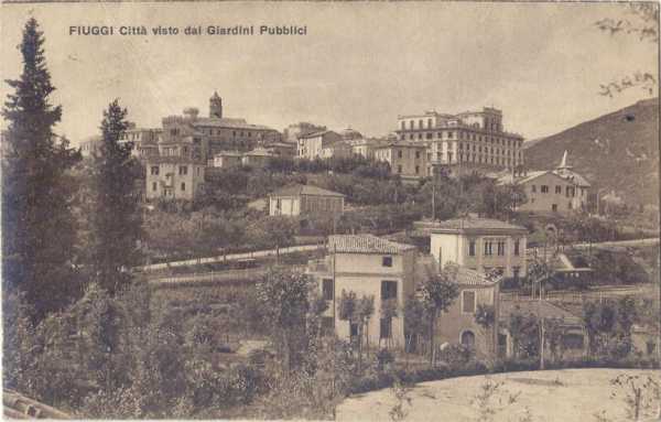 Fiuggi - Veduta dai Giardini Pubblici 1929