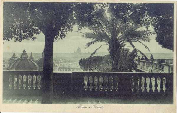 Roma - Veduta dal Pincio 1914