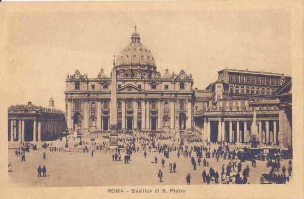 Roma - Basilica San Pietro Vaticano 1942