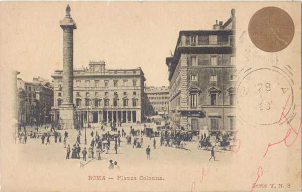 Roma - Piazza Colonna Anno Santo 1900