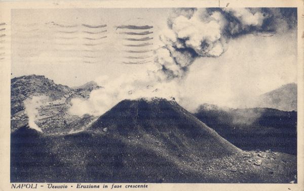 Napoli - Vesuvio in eruzione 1925