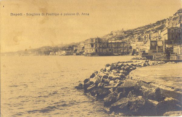 Napoli - Scogliera di Posillipo 1911