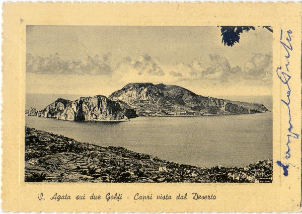 Capri - Panorama isola 1952