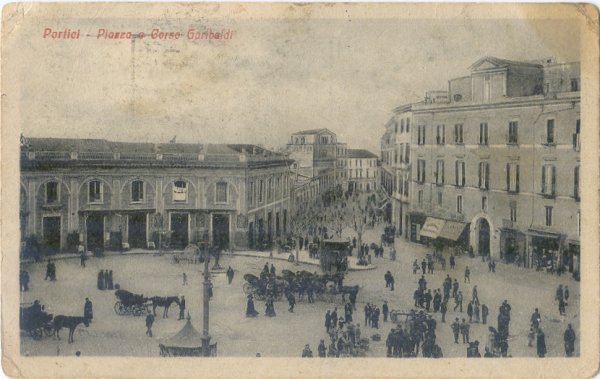 Portici - Piazza e Corso Garibaldi 1924