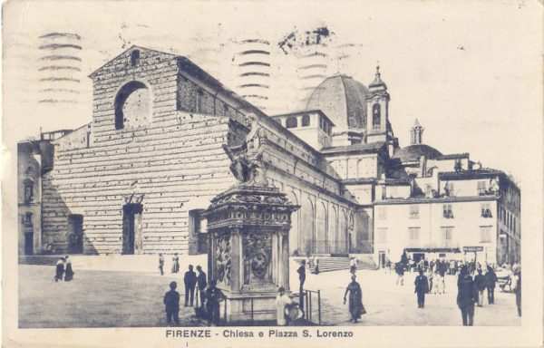 Firenze - Chiesa e Piazza S. Lorenzo 1931