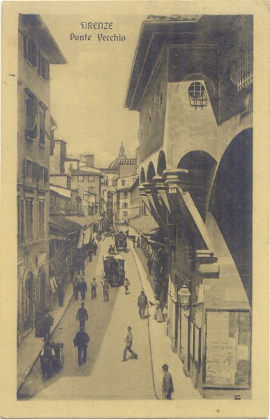 Firenze - Interno Ponte Vecchio 1916
