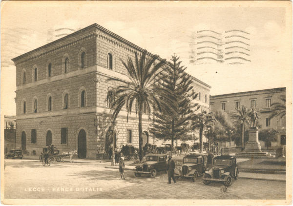 Lecce - Banca d'Italia 1939