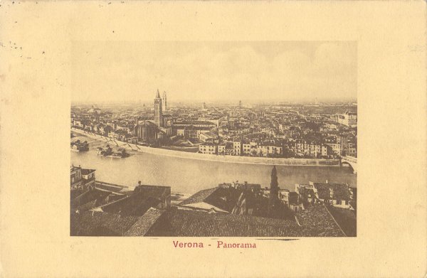Verona - Panorama della citt 1914