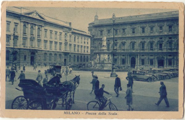 Milano - Piazza della Scala 1938