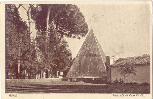 Roma - Piramide di Caio Cestio 1927