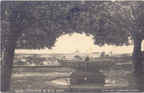 Roma - Panorama da Villa Medici 1922