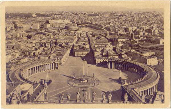 Roma - Panorama San Pietro 1934